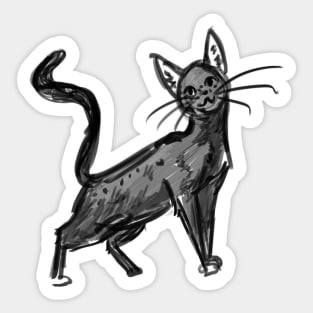 Cat Sketch Sticker